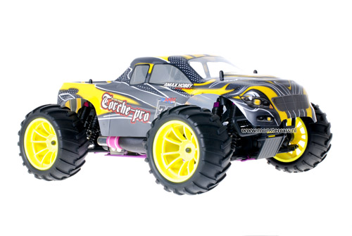 Himoto 1:10 Nitro Truck Yellow Carbon